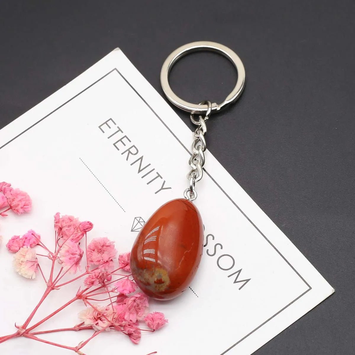 Natural Stones Keychains SELECTION - ALOE WINGS STORE