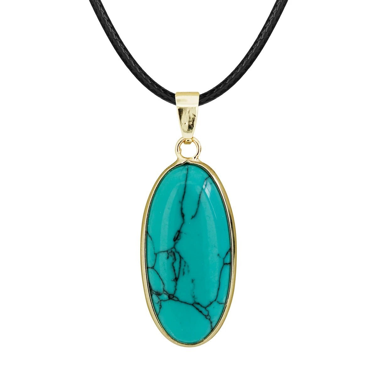 Oblong Gemstones Pendant SELECTION - ALOE WINGS STORE