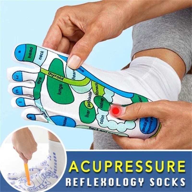 Podiatrist influenced Acupoint Massage One Size Socks with Acupoint Massage Stick (Foot Massage Tools):SELECTION - ALOE WINGS STORE