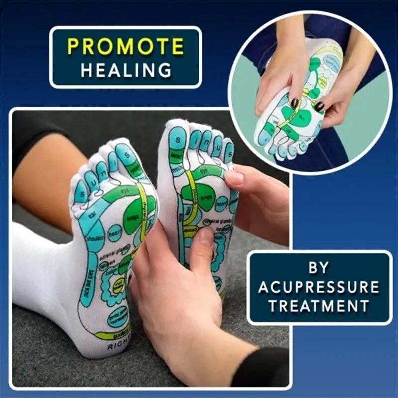 Podiatrist influenced Acupoint Massage One Size Socks with Acupoint Massage Stick (Foot Massage Tools):SELECTION - ALOE WINGS STORE