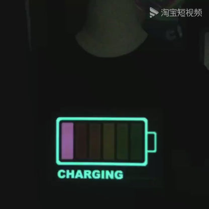 🤩Sound-Activated LED Party T-Shirt – Light-Up Short Sleeve Disco T-Shirt