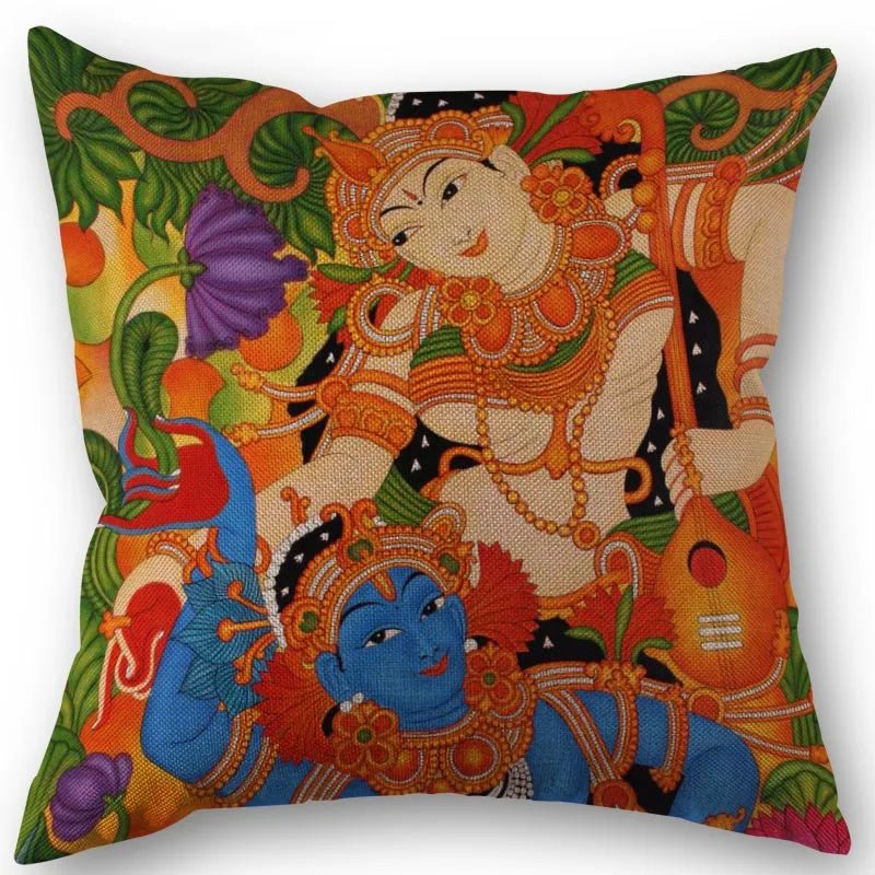 Radha And Krishna Pillow Cover (45cm x 45cm) SELECTION - ALOE WINGS STORE