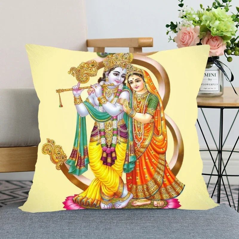 Radha, Krishna And Krishna And Radha Prints Pillow Cover SELECTION - ALOE WINGS STORE