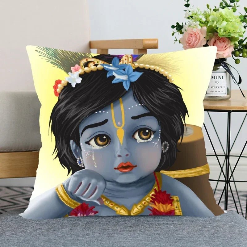 Radha, Krishna And Krishna And Radha Prints Pillow Cover SELECTION - ALOE WINGS STORE