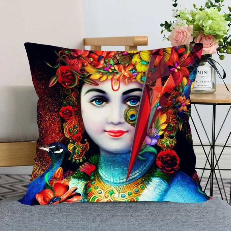 Radha, Krishna And Krishna And Radha Prints Pillow Cover SELECTION - ALOE WINGS STORE