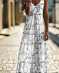 Summer Maxi Dress for Women – Elegant V-Neck Sleeveless Beach & Party Dresses