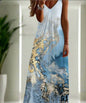 Summer Maxi Dress for Women – Elegant V-Neck Sleeveless Beach & Party Dresses