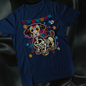 Skull Mexican Dachshund Bone T-Shirt – Funny Day of the Dead Halloween Streetwear | Unisex Cotton Casual T-Shirt