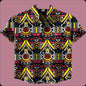 Multicolor Abstract Geometric Print Casual Shirt