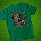 Skull Mexican Dachshund Bone T-Shirt – Funny Day of the Dead Halloween Streetwear | Unisex Cotton Casual T-Shirt