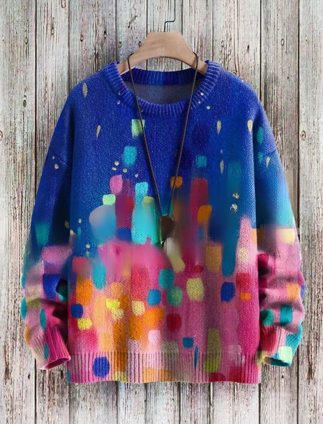 Colourful Abstract Art Sweater Selection - ALOE WINGS STORE