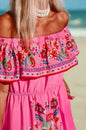 Elegant One-Shoulder Floral Maxi Dress with Lace-Up Waist