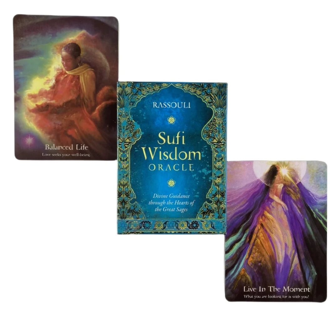 Sufi Wisdom Oracle Cards with Guidebook - ALOE WINGS STORE