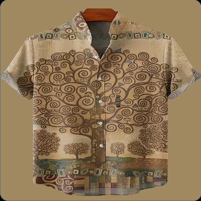 Earth-Tone Tree of Life Art Print Men’s Shirt