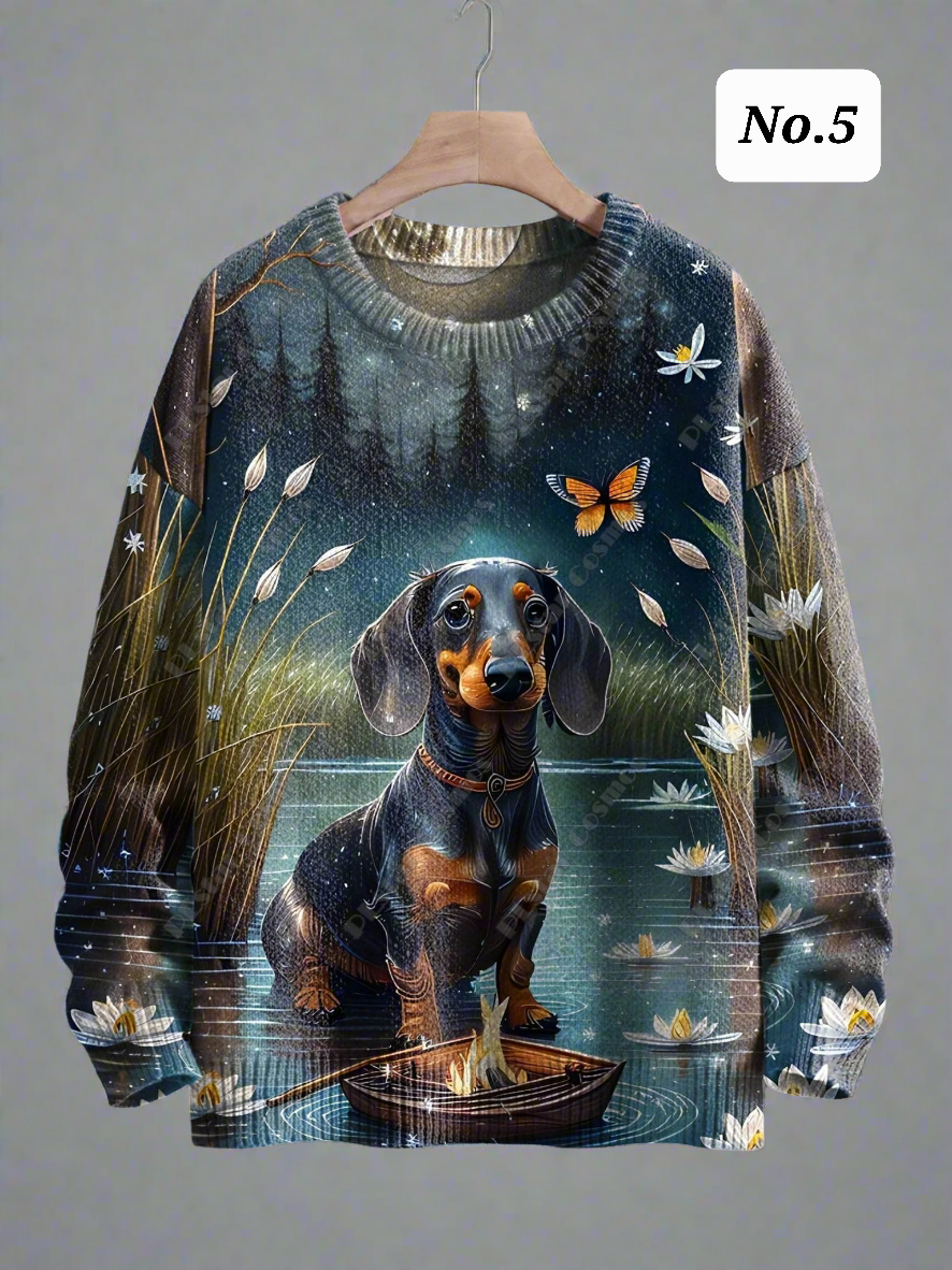 Stylish Cats & Dogs Animals Sweater  SELECTION (Includes Plus Sizes) - ALOE WINGS STORE