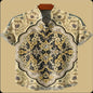 Beige & Black Tribal Mandala Print Casual Shirt for Men