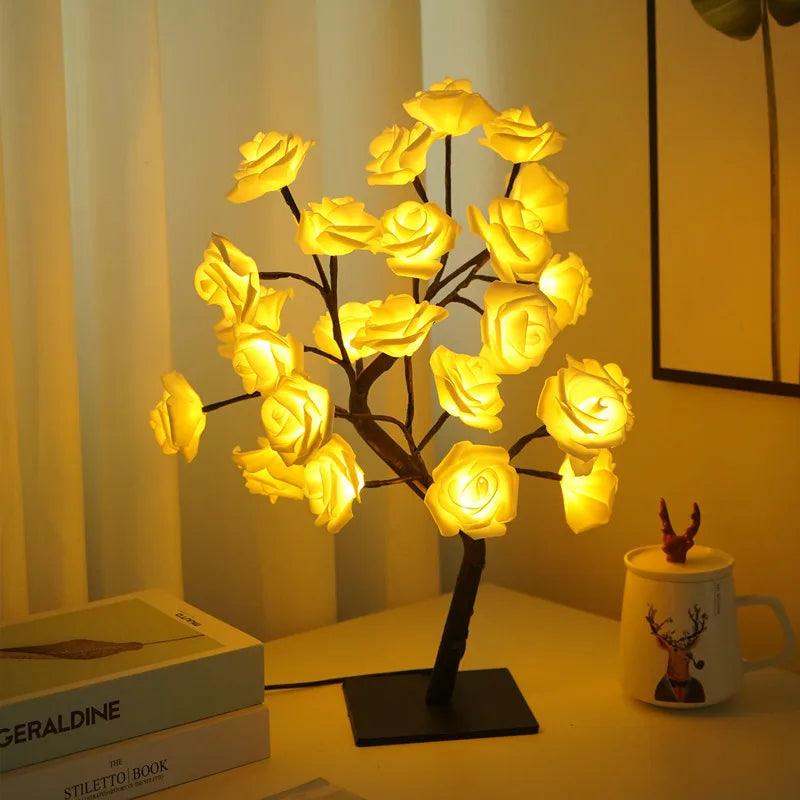 Rose Flowers Bush LED Table Lights - ALOE WINGS STORE