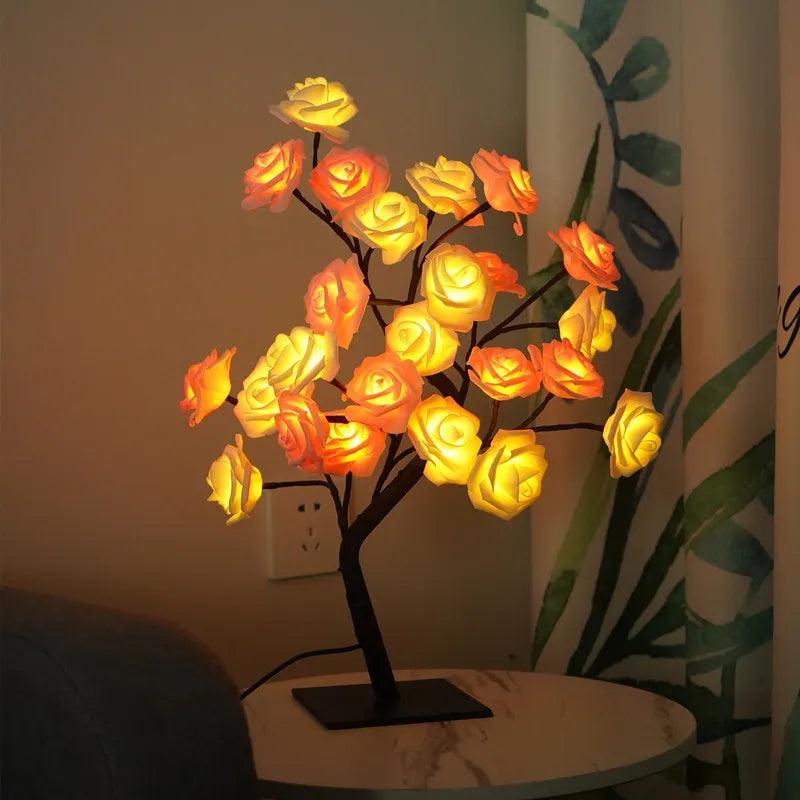 Rose Flowers Bush LED Table Lights - ALOE WINGS STORE