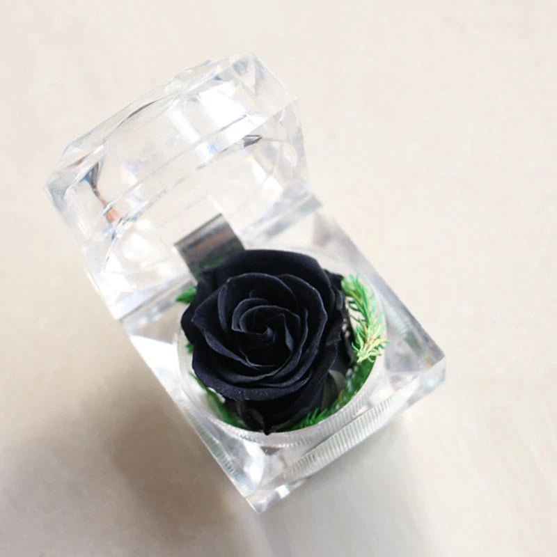 Rose In A Crystal Gift Box Selection - ALOE WINGS STORE