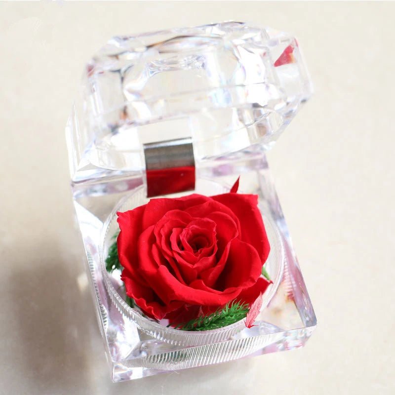 Rose In A Crystal Gift Box Selection - ALOE WINGS STORE