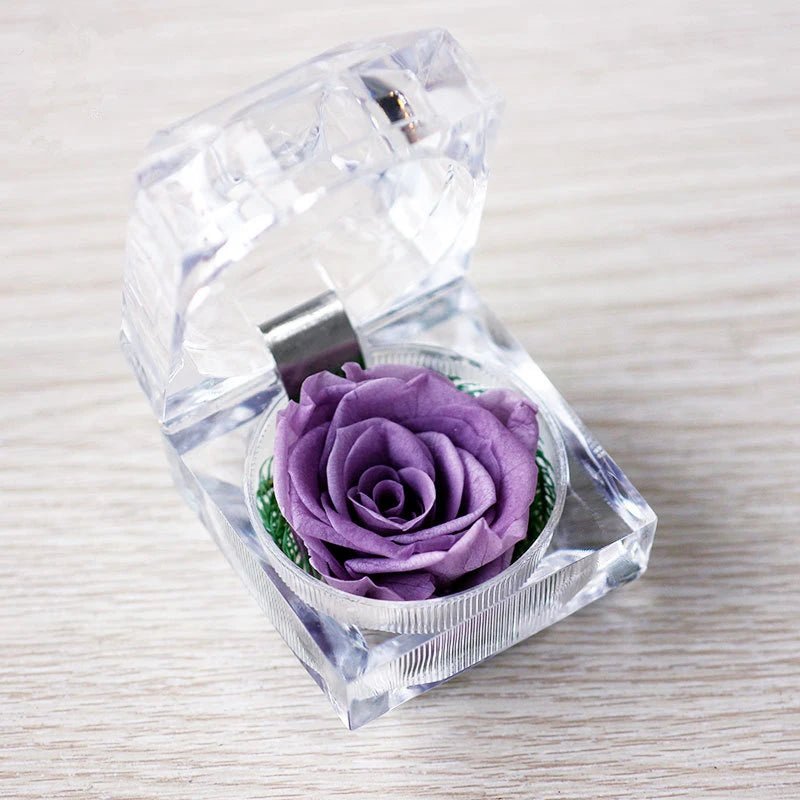 Rose In A Crystal Gift Box Selection - ALOE WINGS STORE