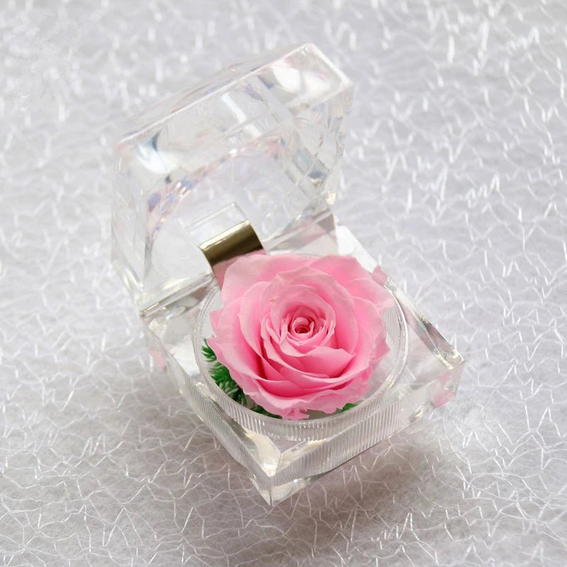 Rose In A Crystal Gift Box Selection - ALOE WINGS STORE