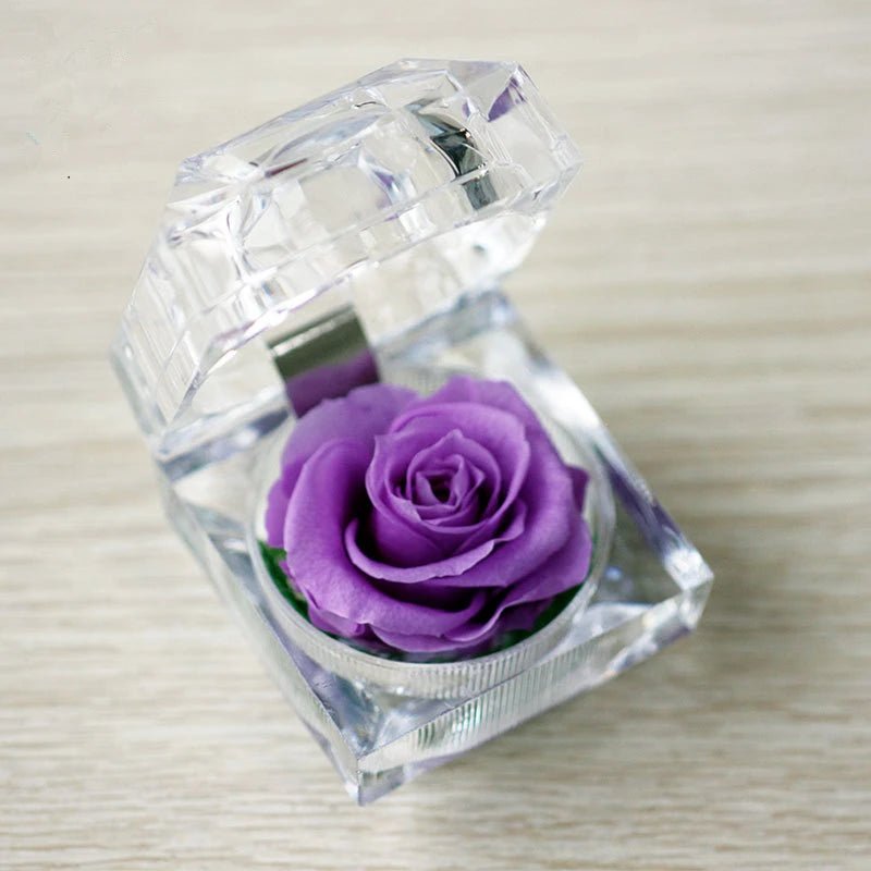 Rose In A Crystal Gift Box Selection - ALOE WINGS STORE