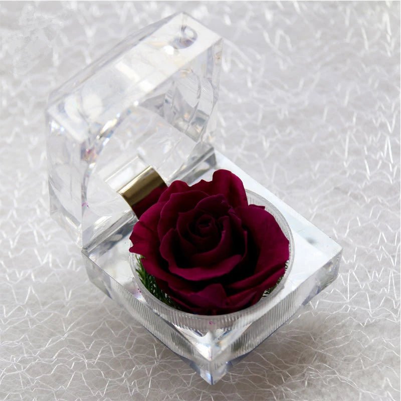 Rose In A Crystal Gift Box Selection - ALOE WINGS STORE