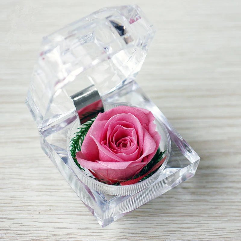 Rose In A Crystal Gift Box Selection - ALOE WINGS STORE