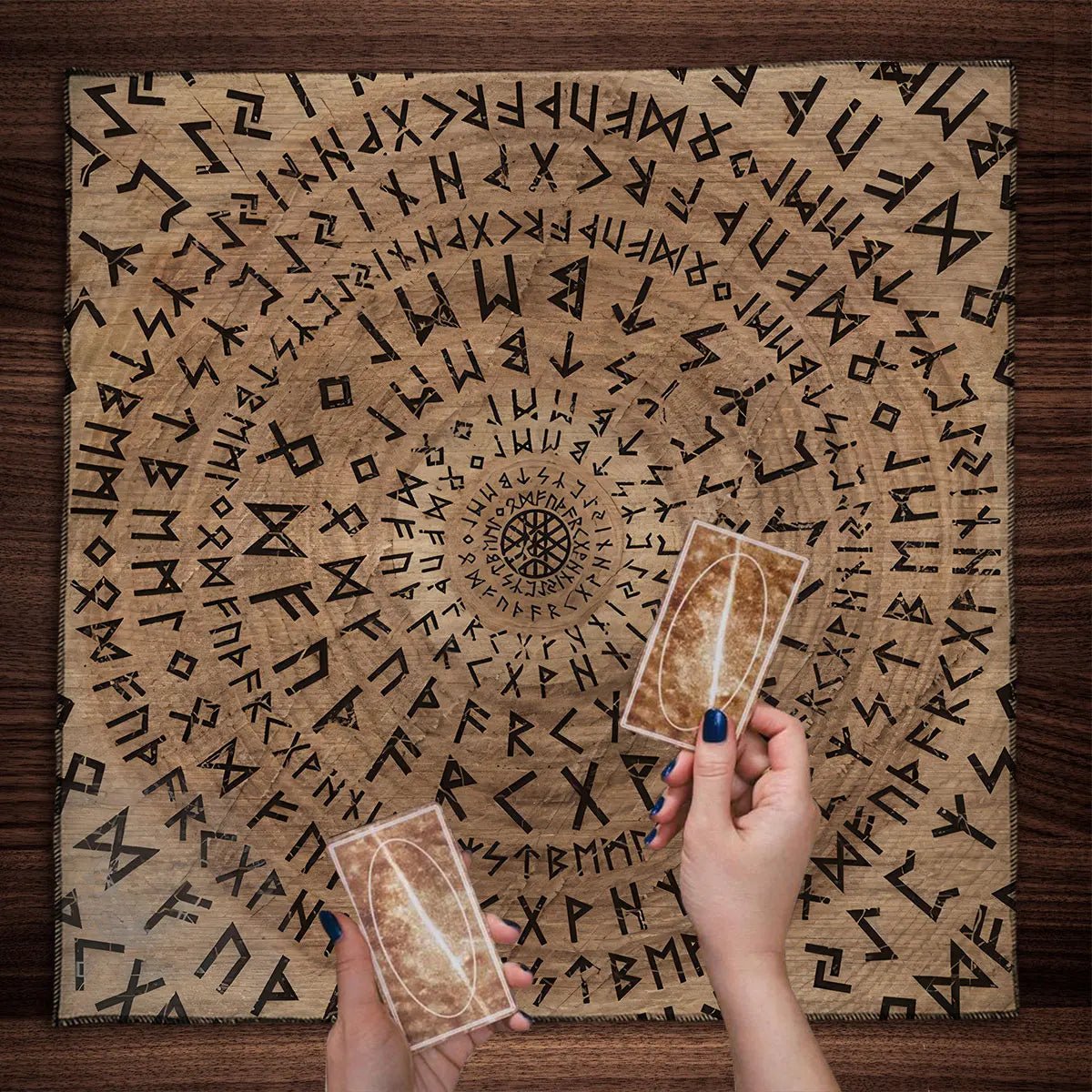 Runes Spiritual Tablecloth - ALOE WINGS STORE