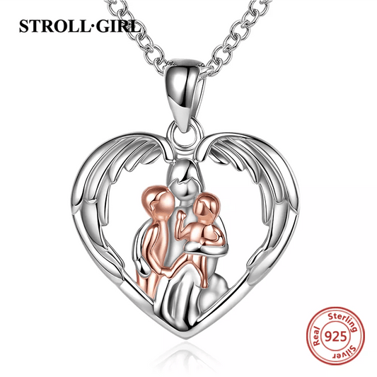 Silver Sterling Mother and Child / Children Pendant  Selection - ALOE WINGS STORE