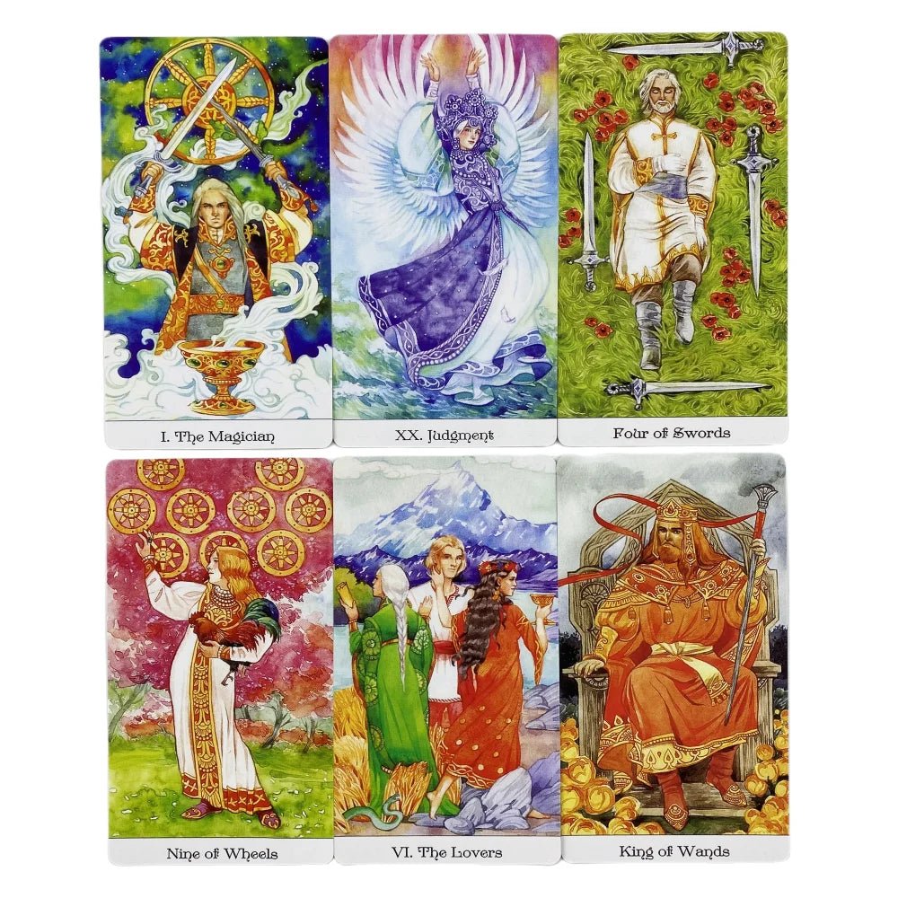 Tarot Of The Golden Wheel Cards (78 Cards & Guidebook) - ALOE WINGS STORE