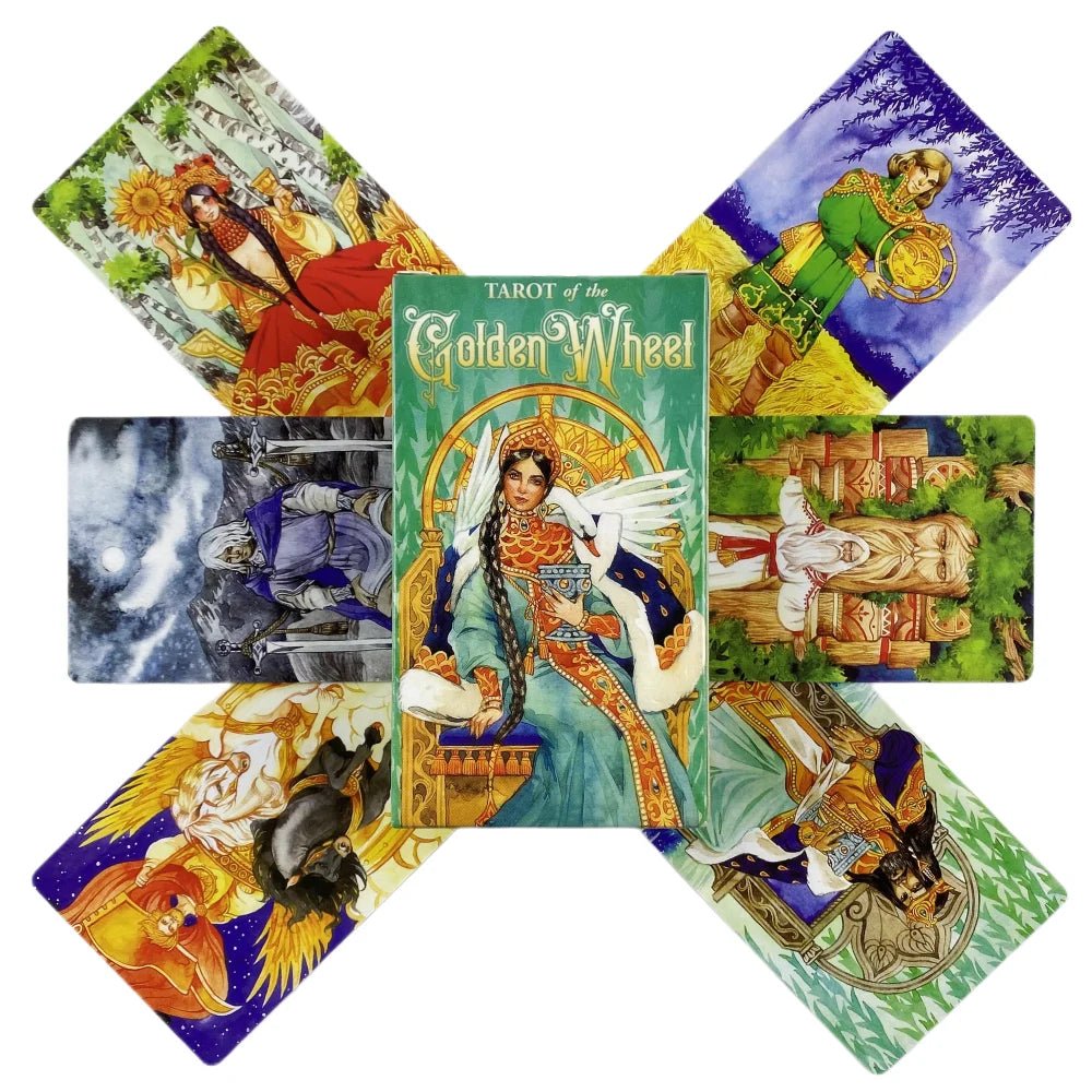 Tarot Of The Golden Wheel Cards (78 Cards & Guidebook) - ALOE WINGS STORE