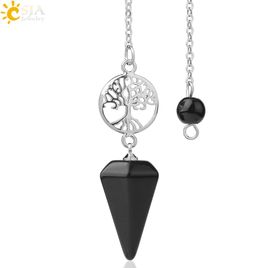 Tree Of Life Natural Stone Pendulum / Pendant - ALOE WINGS STORE