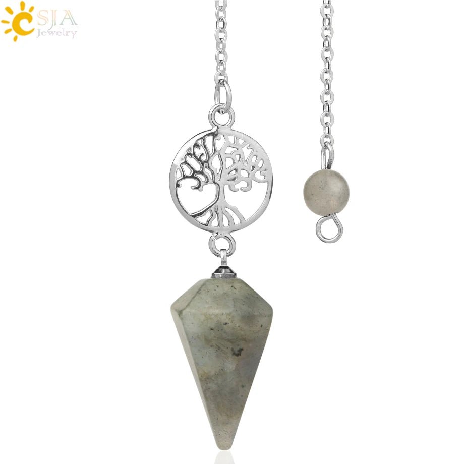 Tree Of Life Natural Stone Pendulum / Pendant - ALOE WINGS STORE