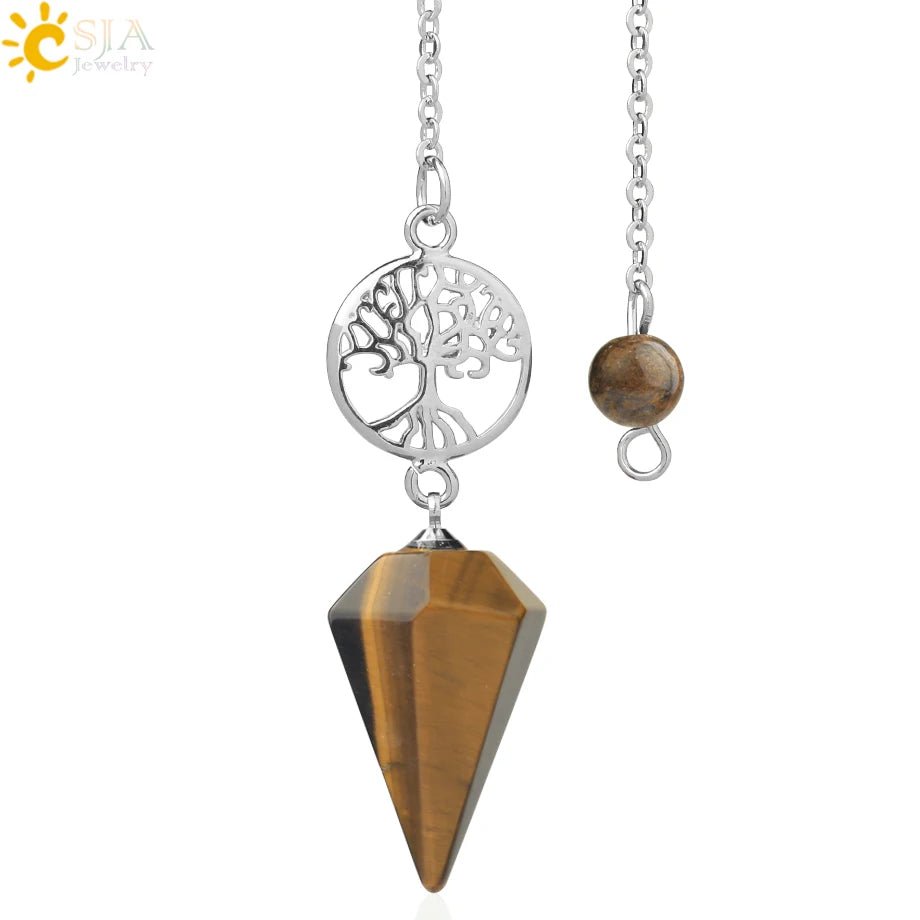 Tree Of Life Natural Stone Pendulum / Pendant - ALOE WINGS STORE