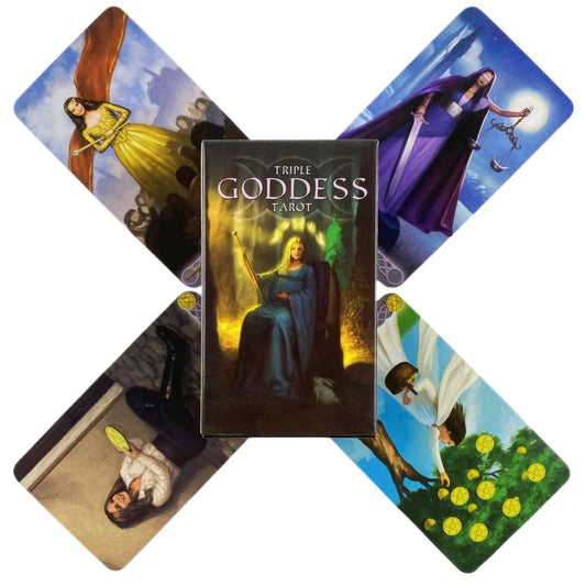 Triple Goddess Tarot Cards (79 Cards)-ALOE WINGS STORE