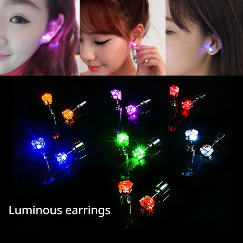 Unique Colorful LED Luminous Ear Studs SELECTION - ALOE WINGS STORE