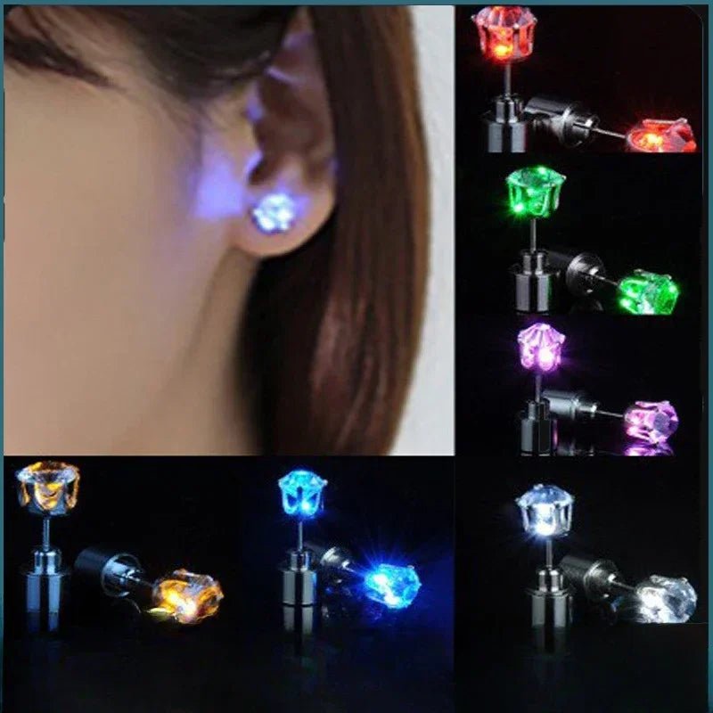 Unique Colorful LED Luminous Ear Studs SELECTION - ALOE WINGS STORE