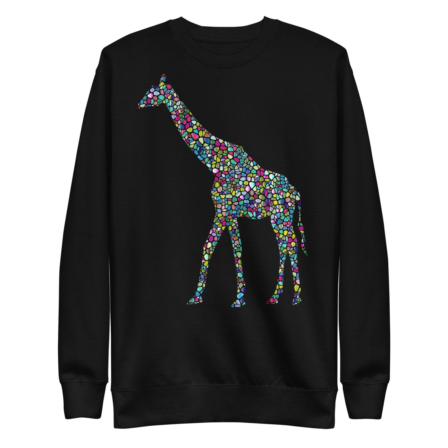 Unisex Mosiac Giraffe Sweatshirt - ALOE WINGS STORE