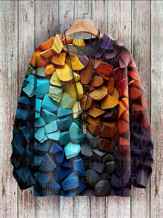 Unisex Multicolor Art Sweater [SELECTION]-ALOE WINGS STORE