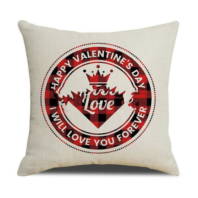 Valentines Day Red Pillowcase Cushion Cover - ALOE WINGS STORE