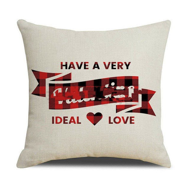 Valentines Day Red Pillowcase Cushion Cover - ALOE WINGS STORE