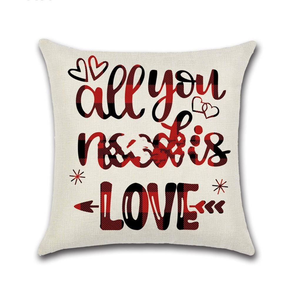 Valentines Day Red Pillowcase Cushion Cover - ALOE WINGS STORE