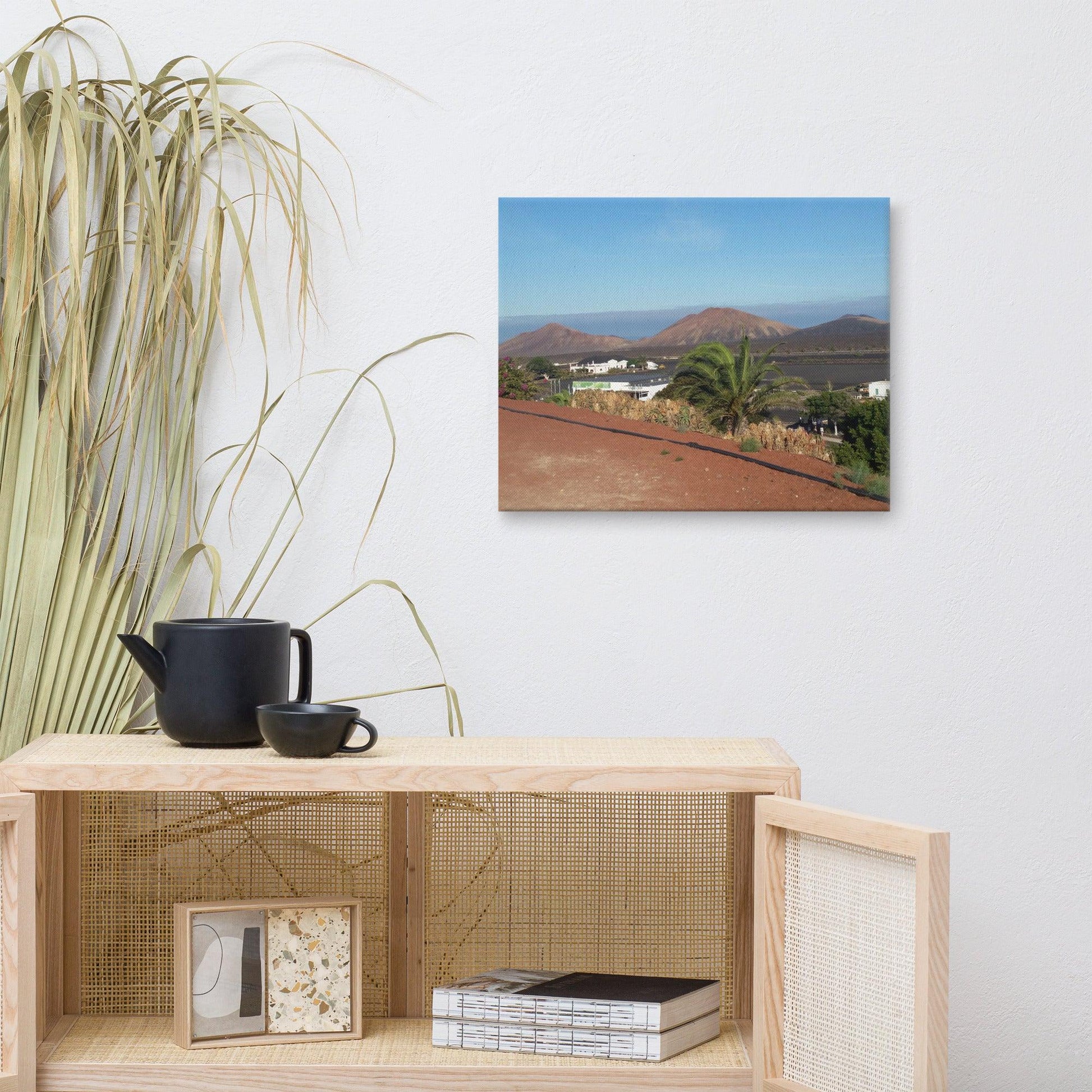 Village Mountain View Canvas-ALOE WINGS STORE